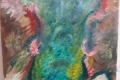 12. Feu vers 2021 (TOILE 40cm-x-40cm  Prix= 130 €)