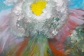 16.Fleur des neiges revisitée  (TOILE 40cm x 40cm  Prix=130 €)