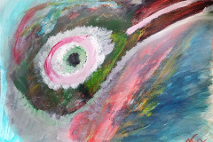 14.Un jour un oiseau (D : 37cm x 46cm    Prix=120 €)