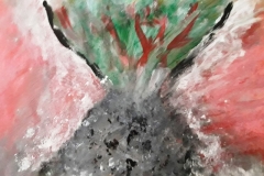 25.Dessous de l'arbre  (D : 21cm x 30cm    Prix=70 €)