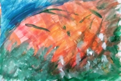 27.La main  (D : 21cm x 30cm    Prix=70 €)