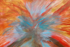 03.Phenix bleu (D : 30cm x 42cm    Prix=100 €)