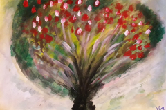 09.Arbre fruitier (D : 30cm x 42cm    Prix=100 €)