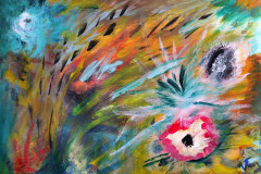 14.Fleurs corail (D : 30cm x 42cm    Prix=100 €)