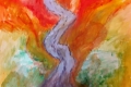 16.Sur le chemin (D : 30cm x 42cm    Prix=100 €)