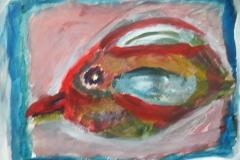 06.Oiseau poisson (D : 30cm x 42cm    Prix=100 €)