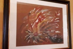05.Légèrete  (D : 24cm x 32cm  CADRE), VENDU