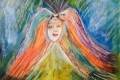 13. Oiseaux femme  (D : 24cm x 32cm    Prix=80 €))