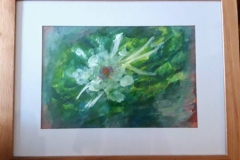 15. Fleur à l'aube (D : 24cm x 32cm  )  VENDU