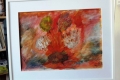 22. Ciel rosé (D : 30cm x 42cm    Prix=120 € avec CADRE)