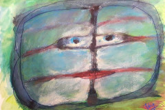 06.Retroviseur (D : 30cm x 42cm    Prix=100 €)