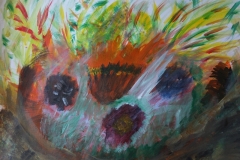 06.Naissance d'un bouquet (D : 30cm x 40cm    Prix=100 €)