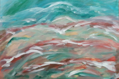 01.Vagues (CARTON ENTOILE D : 40cm x50cm    VENDU)