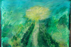 21.Au bout  (D : 30cm x 42cm    Prix=100 €)